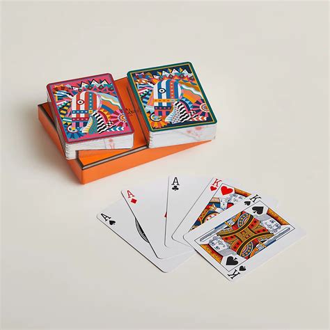 Hermes Hermes Set of 2 Cheval de Fete poker playing cards.